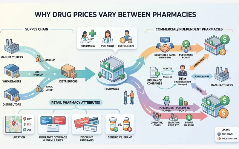 Why Do Drug Prices Vary Between Pharmacies?