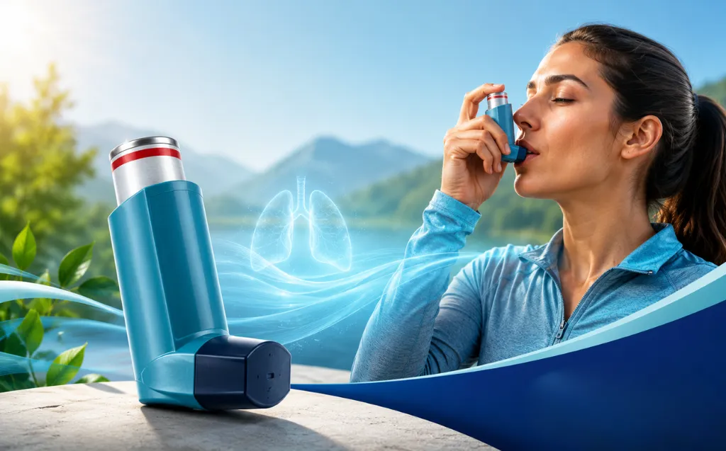 Generic fluticasone propionate inhaler for asthma treatment.