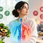Acute and chronic inflammation in the human body.
